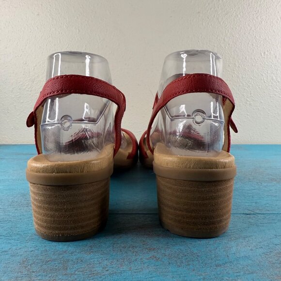 Dansko Tessie Red/Poppy Sandal Size 39 US 8.5 - Picture 5 of 9
